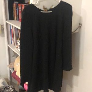 Black sweater dress